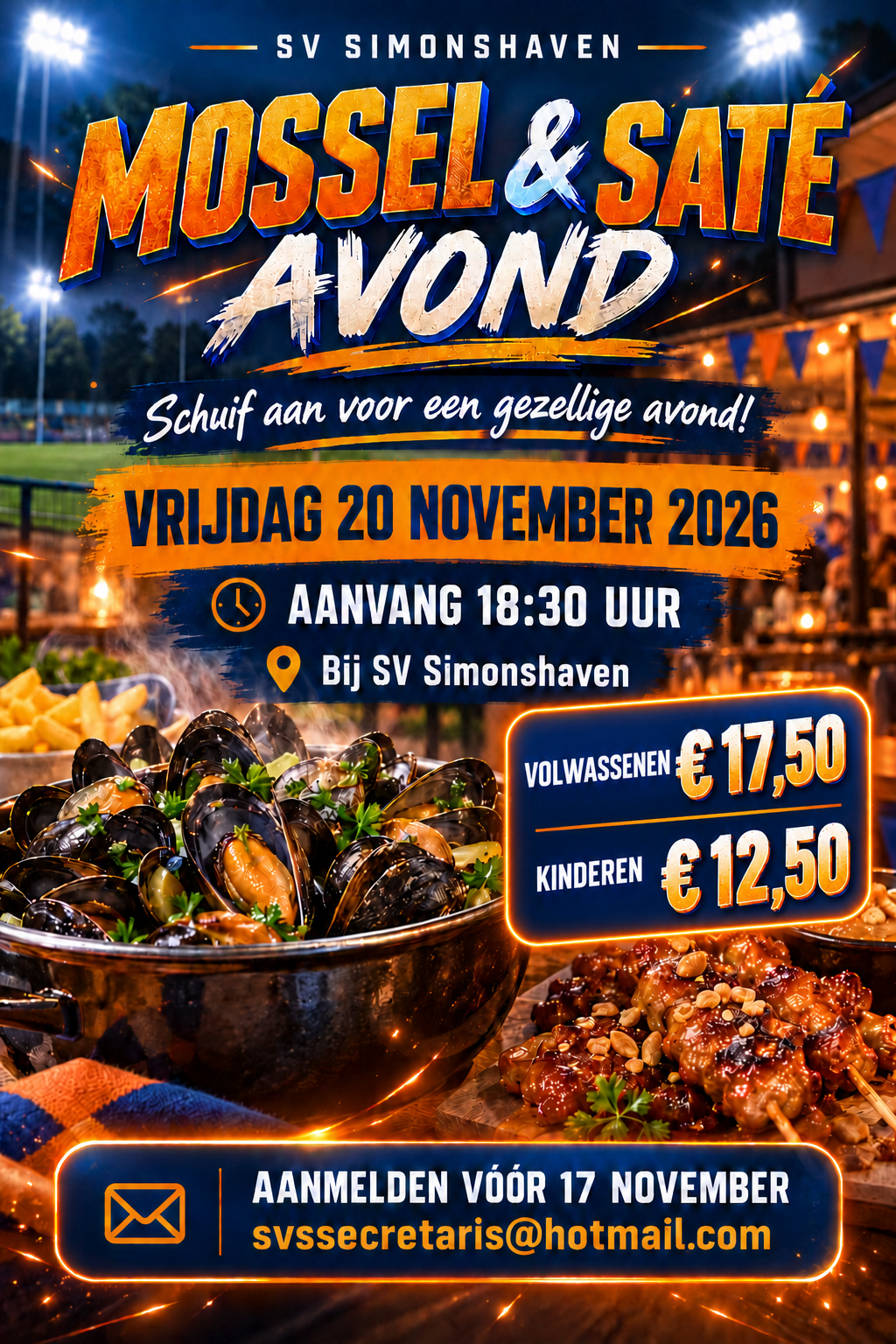 Mossel sate avond